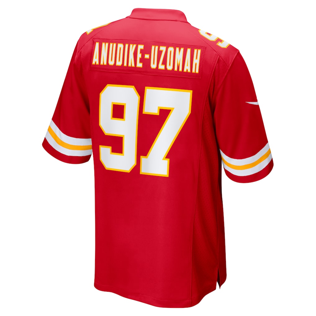 Kieara KC.Chiefs #97 Felix Anudike-Uzomah Red Game Jersey