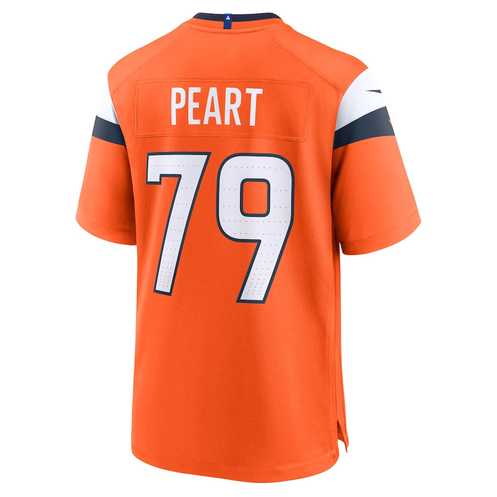 Kieara D.Broncos #79 Matt Peart Orange Team Game Jersey