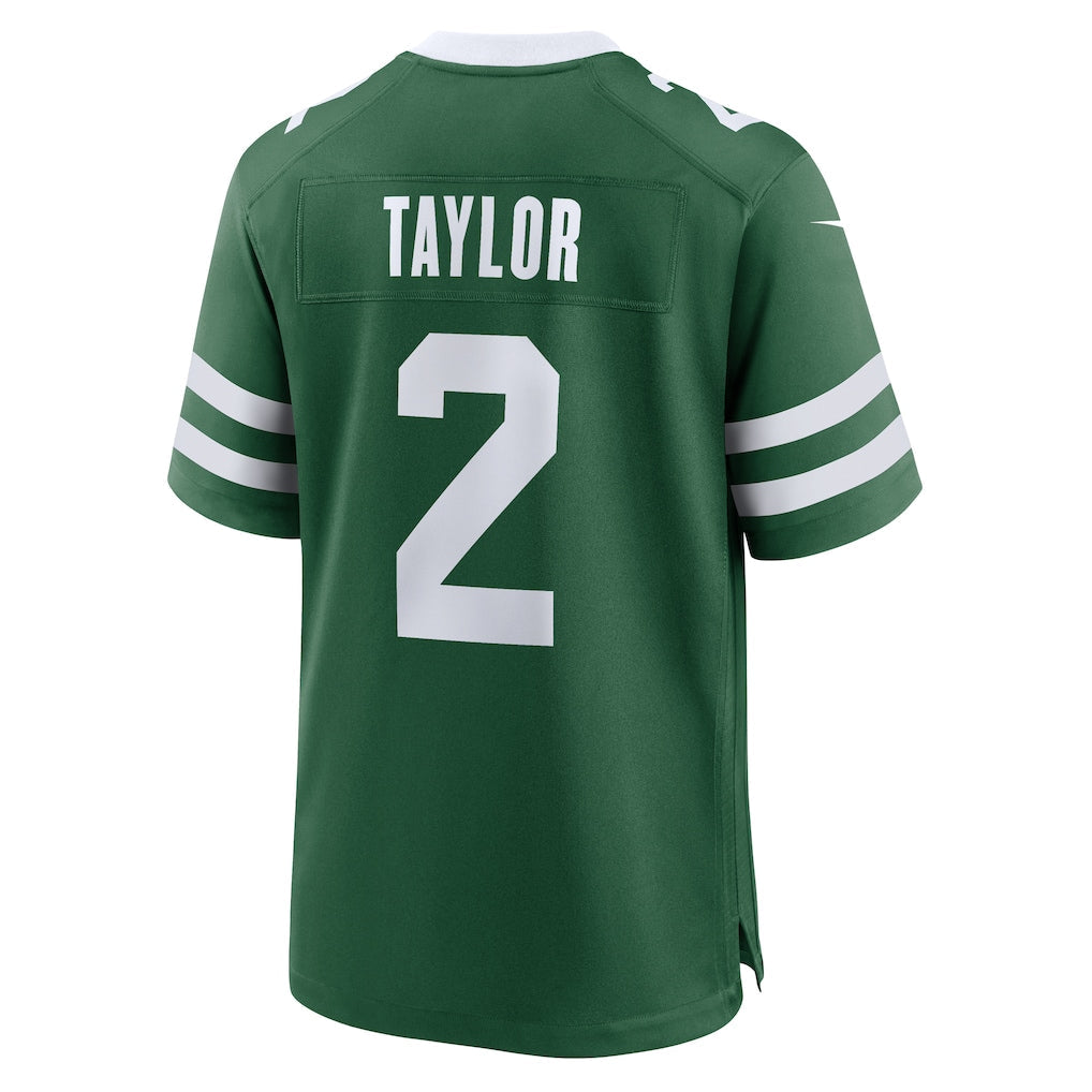 Kieara NY.Jets #2 Tyrod Taylor Legacy Green Team Game Jersey
