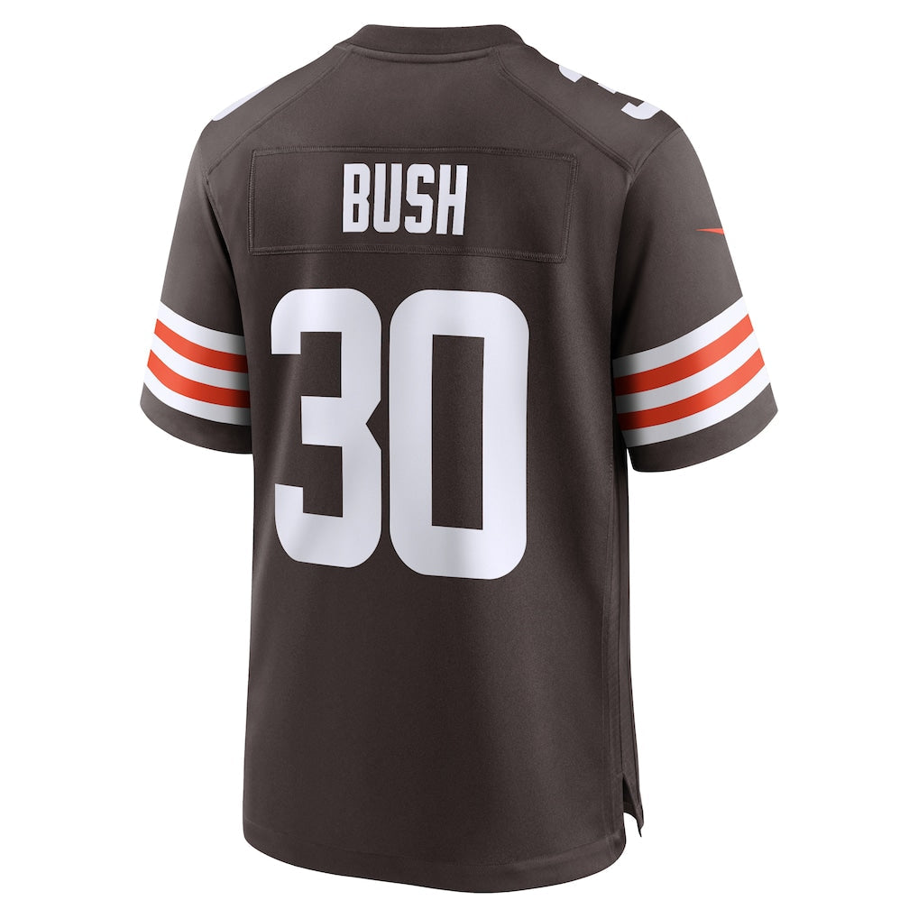 Kieara C.Browns #30 Devin Bush Brown Game Jersey