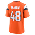 Kieara D.Broncos #48 Mitchell Fraboni Orange Team Game Jersey