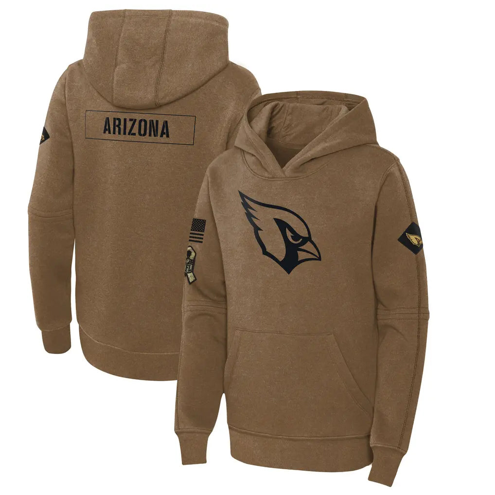 Kieara A.Cardinals Brown Salute To Service Limited Hoodies Blank Player Stitched Jerseys