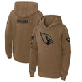 Kieara A.Cardinals Brown Salute To Service Limited Hoodies Blank Player Stitched Jerseys