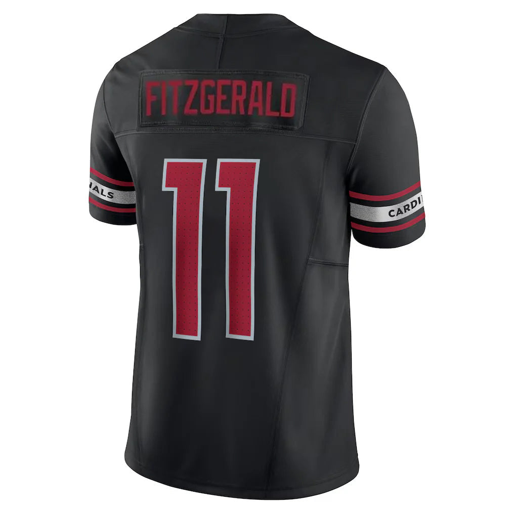 Kieara A.Cardinals #11 Larry Fitzgerald Player Black Vapor F.U.S.E. Limited Home Game Stitched Jerseys