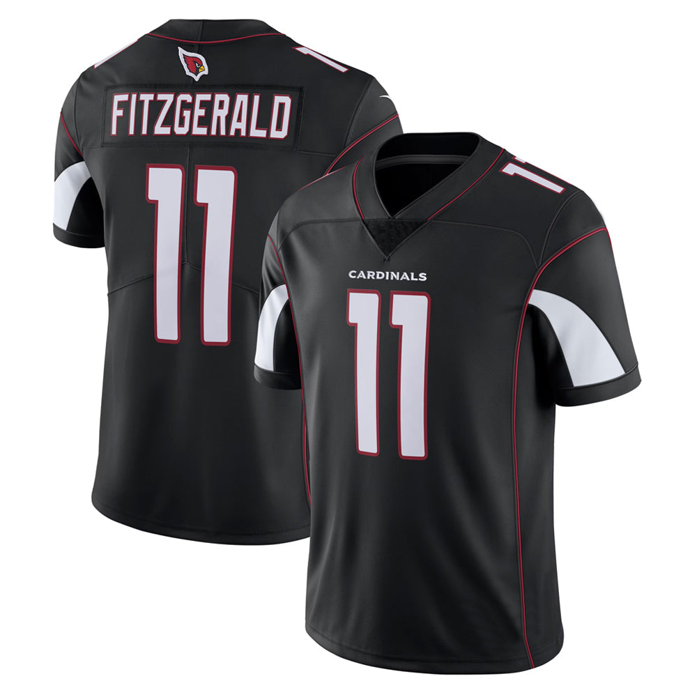 Kieara A.Cardinals #11 Larry Fitzgerald Player Black Vapor Limited Stitched Jerseys