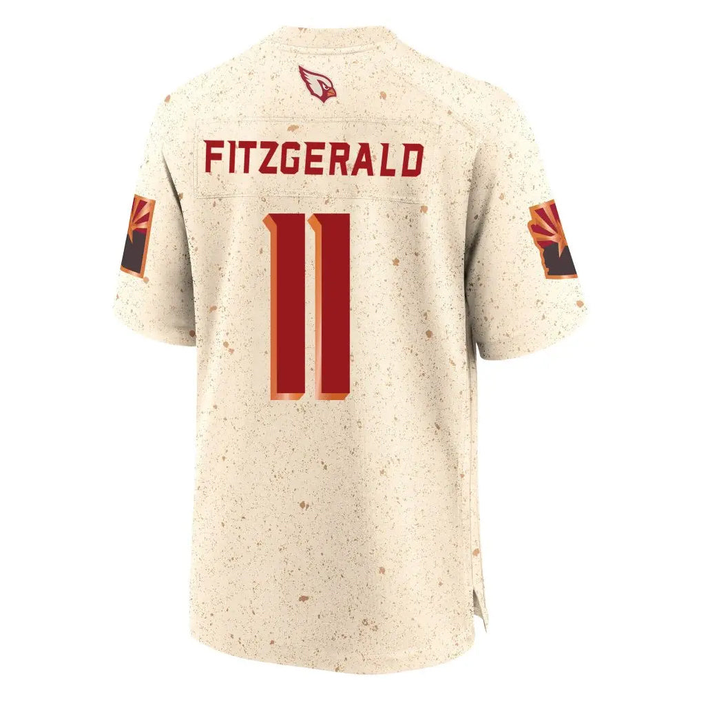 Kieara A.Cardinals #11 Larry Fitzgerald Player Cream Rivalries Collection Game Stitched Jerseys