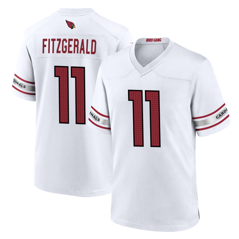 Kieara A.Cardinals #11 Larry Fitzgerald Player White Home Game Stitched Jerseys