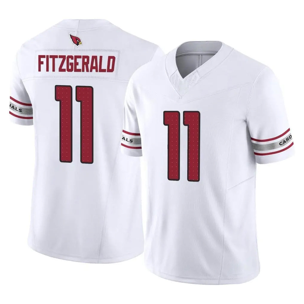 Kieara A.Cardinals #11 Larry Fitzgerald Player White Vapor F.U.S.E. Limited Home Game Stitched Jerseys