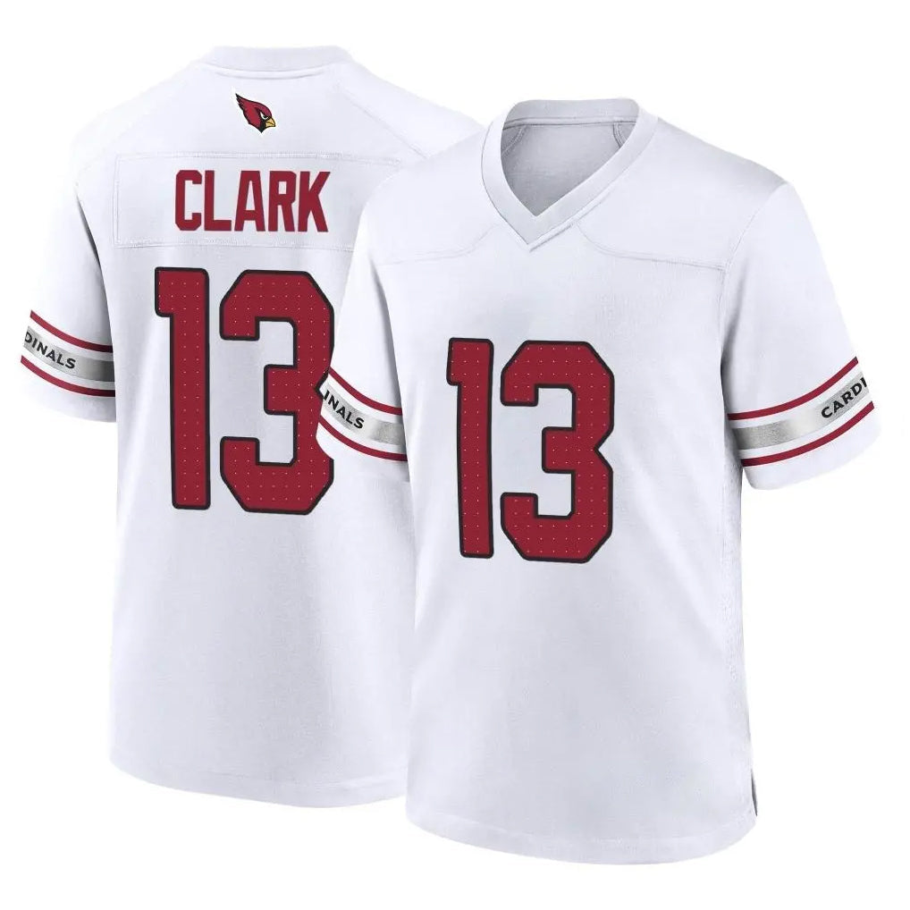 Kieara A.Cardinals #13 Kei'Trel Clark Player White Home Game Stitched Jerseys