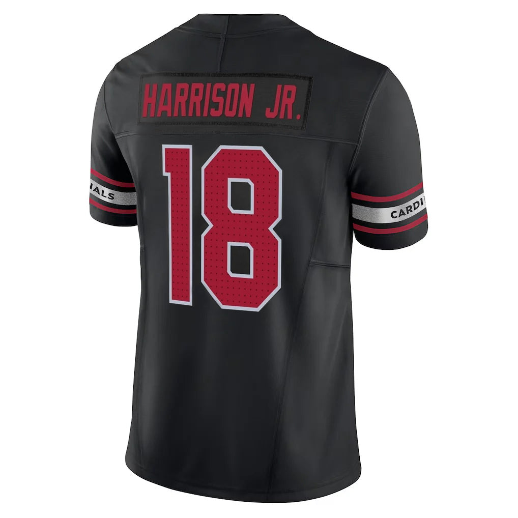 Kieara A.Cardinals #18 Marvin Harrison Jr. Player Black Vapor F.U.S.E. Limited Stitched Jerseys