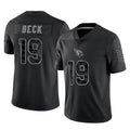 Kieara A.Cardinals #19 Carson Beck Player Black RFLCTV Limited Home Game Stitched Jerseys