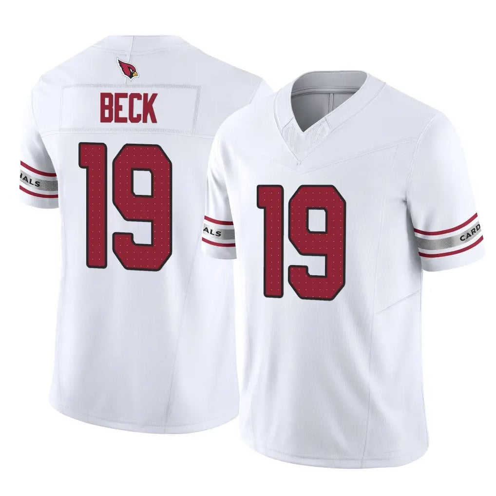 Kieara A.Cardinals #19 Carson Beck Player White Vapor F.U.S.E. Limited Home Game Stitched Jerseys