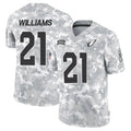 Kieara A.Cardinals #21 Garrett Williams Player Camo Salute to Service Limited Stitched Stitched Jerseys