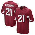 Kieara A.Cardinals #21 Garrett Williams Player Cardinal Home Game Stitched Jerseys