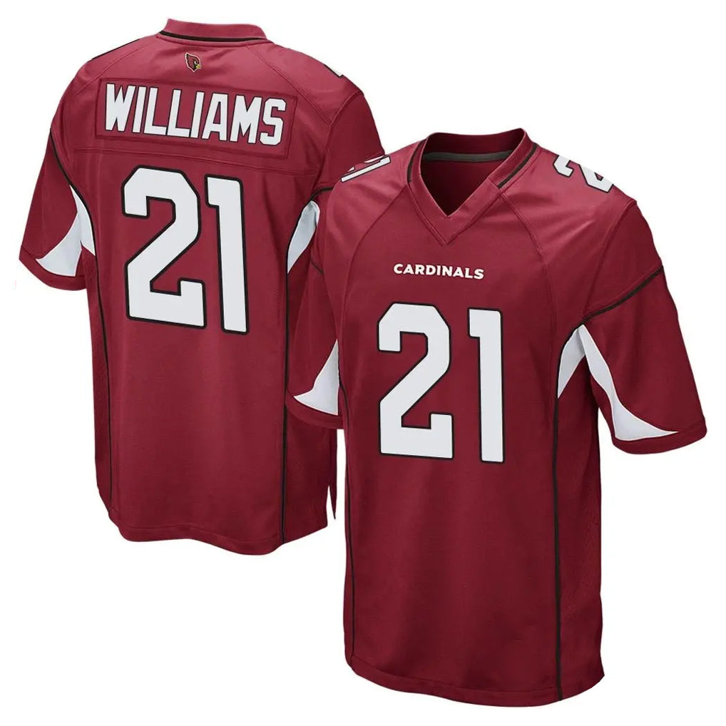 Kieara A.Cardinals #21 Garrett Williams Player Cardinal Home Game Stitched Jerseys