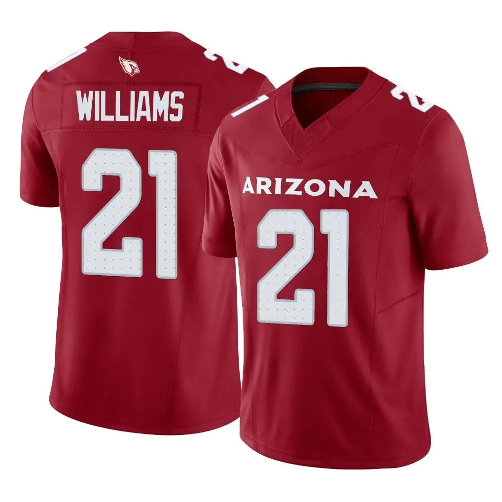 Kieara A.Cardinals #21 Garrett Williams Player Cardinal Vapor F.U.S.E. Limited Home Game Stitched Jerseys
