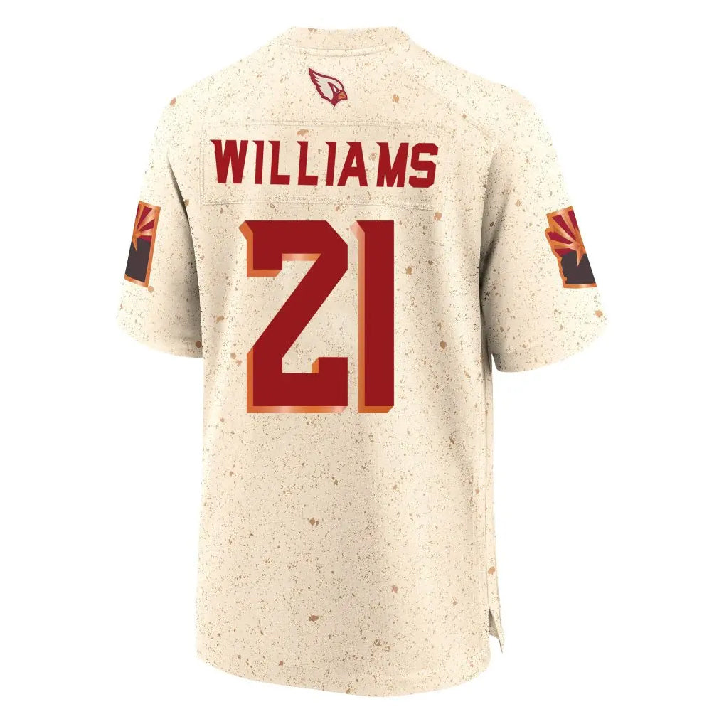 Kieara A.Cardinals #21 Garrett Williams Player Cream Rivalries Collection Game Stitched Jerseys