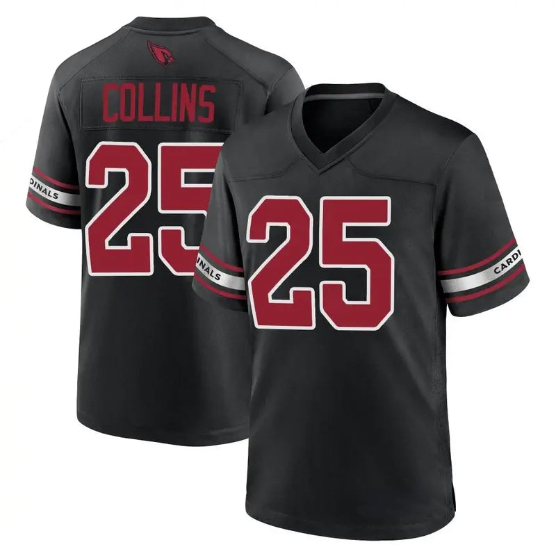 Kieara A.Cardinals #25 Zaven Collins Player Black Game Home Stitched Jerseys