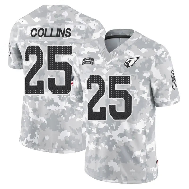 Kieara A.Cardinals #25 Zaven Collins Player Camo Salute to Service Limited Stitched Stitched Jerseys