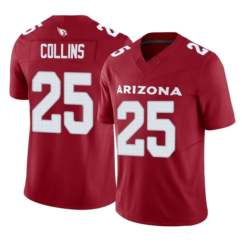 Kieara A.Cardinals #25 Zaven Collins Player Cardinal Vapor F.U.S.E. Limited Home Game Stitched Jerseys