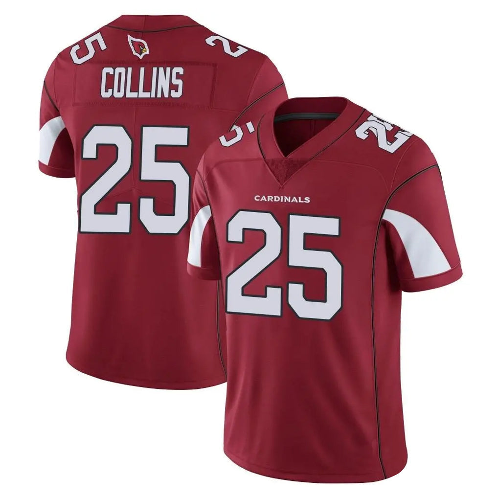 Kieara A.Cardinals #25 Zaven Collins Player Cardinal Vapor Limited Home Game  Stitched Jerseys