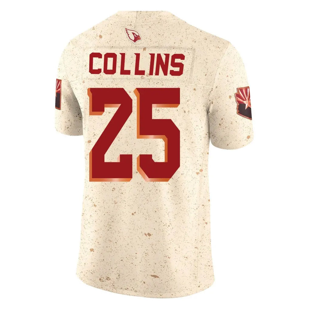 Kieara A.Cardinals #25 Zaven Collins Player Cream Rivalries Collection Vapor Limited Home Game Stitched Jerseys