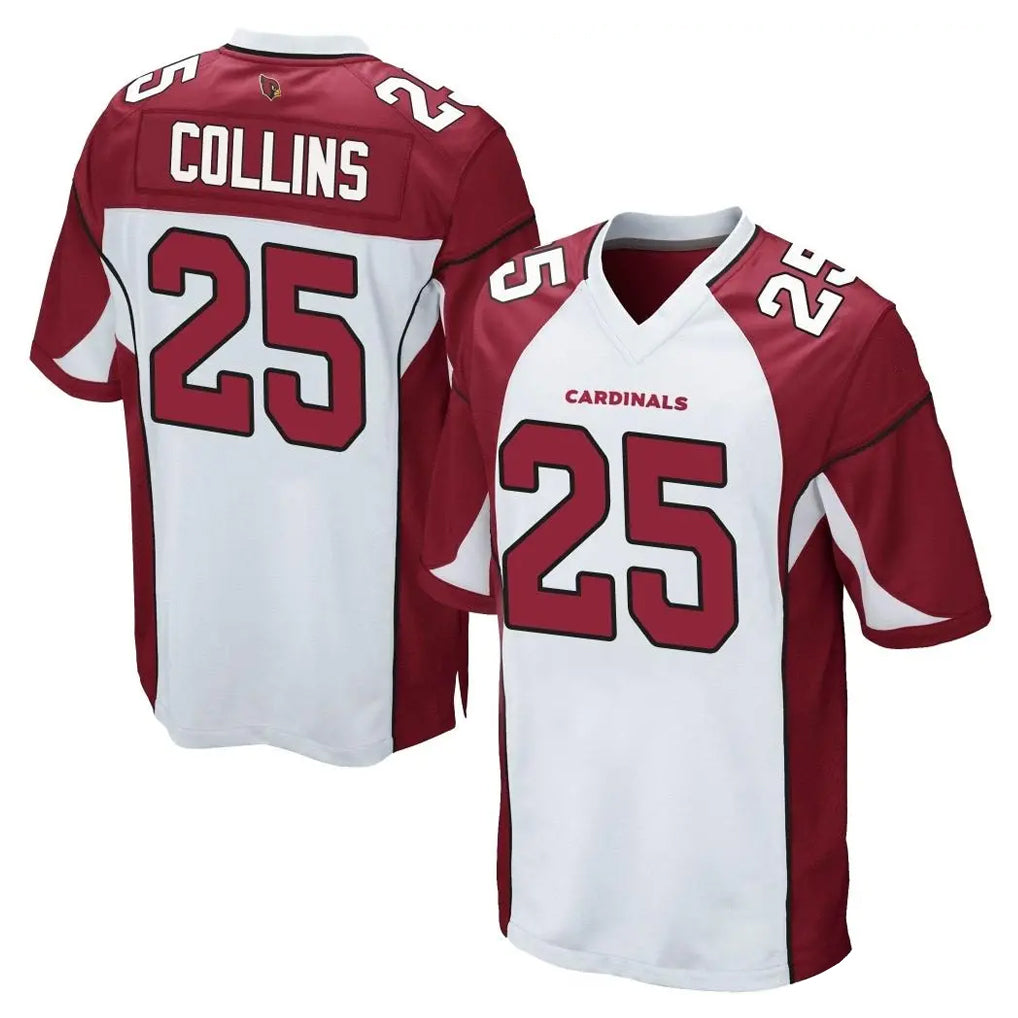 Kieara A.Cardinals #25 Zaven Collins Player White Cardinal Home Game Stitched Jerseys
