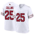 Kieara A.Cardinals #25 Zaven Collins Player White Home Game Stitched Jerseys