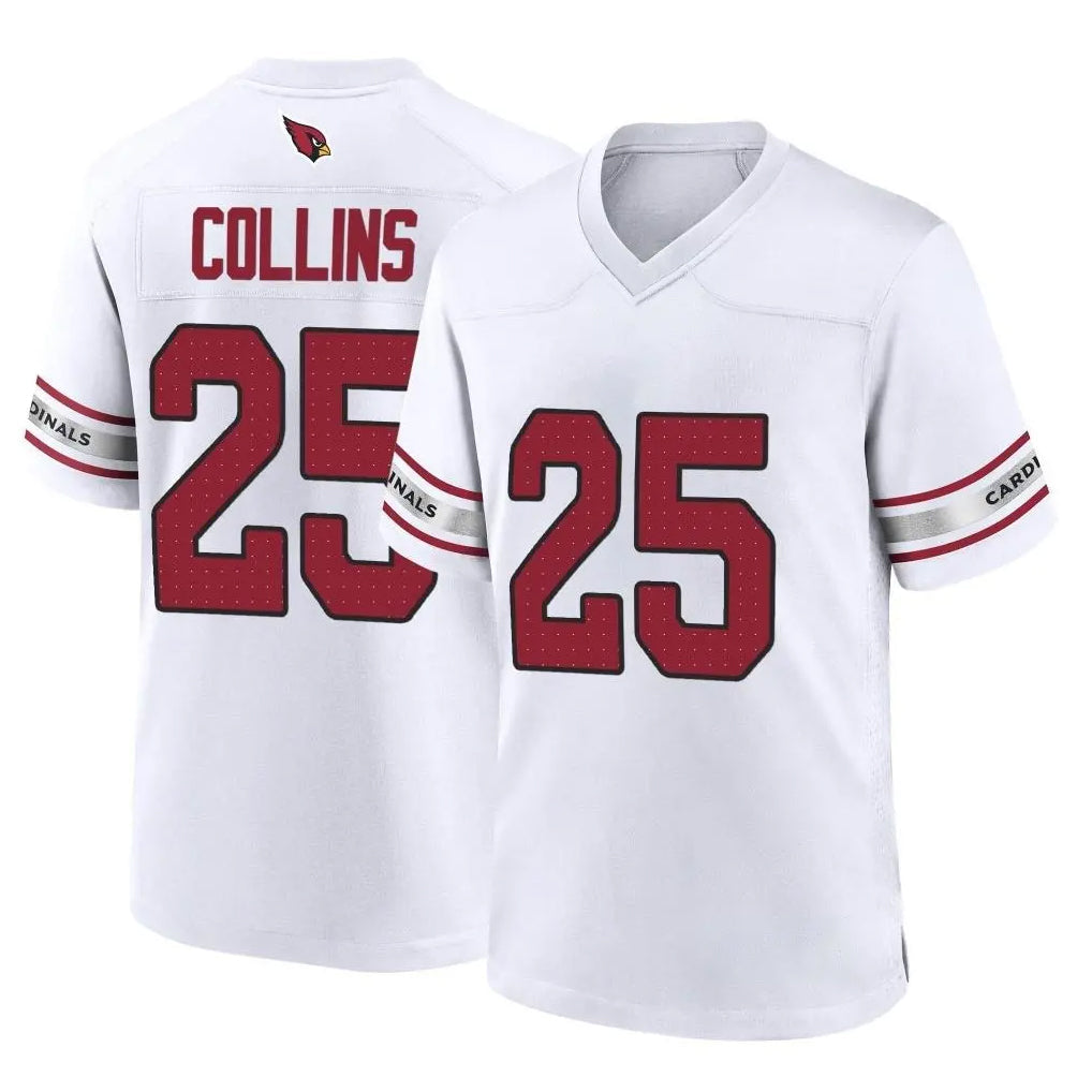 Kieara A.Cardinals #25 Zaven Collins Player White Home Game Stitched Jerseys