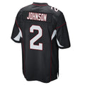 Kieara A.Cardinals #2 Will Johnson Player Black Home Game Stitched Jerseys