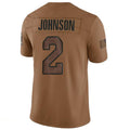 Kieara A.Cardinals #2 Will Johnson Player Brown Limited Salute To Service Game Stitched Jerseys
