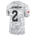Kieara A.Cardinals #2 Will Johnson Player Camo Salute to Service Limited Home Stitched Jerseys