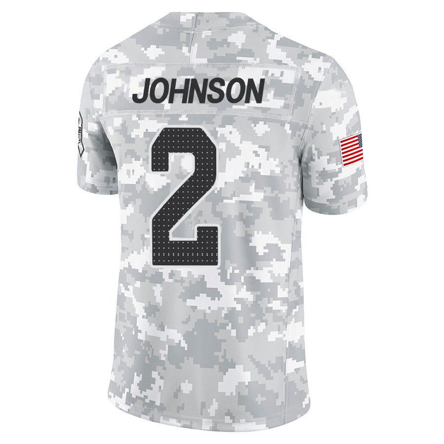 Kieara A.Cardinals #2 Will Johnson Player Camo Salute to Service Limited Home Stitched Jerseys
