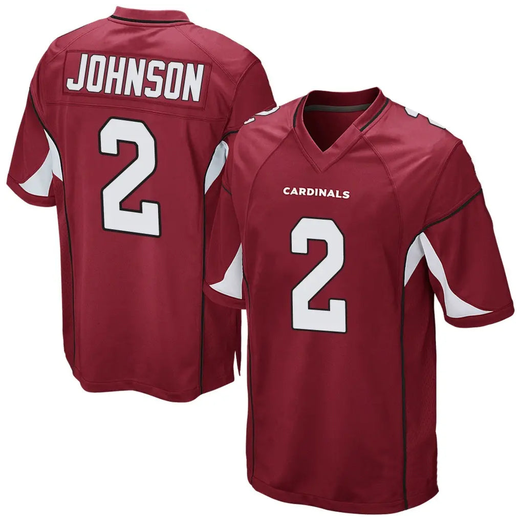 Kieara A.Cardinals #2 Will Johnson Player Cardinal Home Game Stitched Jerseys