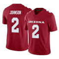 Kieara A.Cardinals #2 Will Johnson Player Cardinal Vapor F.U.S.E. Limited Home Game Stitched Jerseys