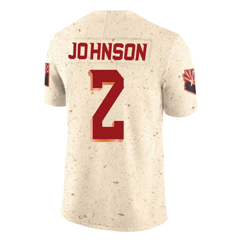 Kieara A.Cardinals #2 Will Johnson Player Cream Rivalries Collection Vapor Limited Home Game Stitched Jerseys