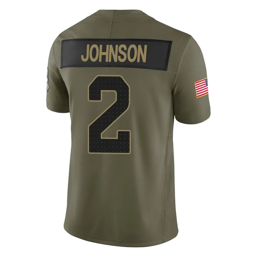 Kieara A.Cardinals #2 Will Johnson Player Olive Salute To Service Limited Home Game Stitched Jerseys