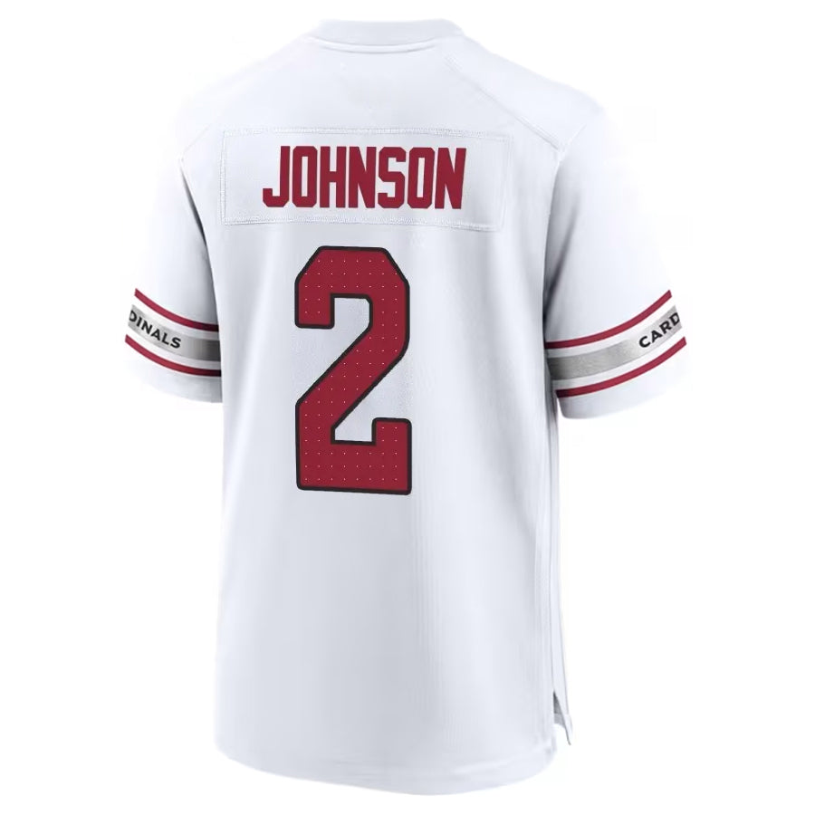 Kieara A.Cardinals #2 Will Johnson Player White Home Game Stitched Jerseys