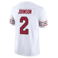 Kieara A.Cardinals #2 Will Johnson Player White Vapor F.U.S.E. Limited Home Game Stitched Jerseys