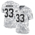 Kieara A.Cardinals #33 Trey Benson Player Camo Salute to Service Limited Stitched Jerseys