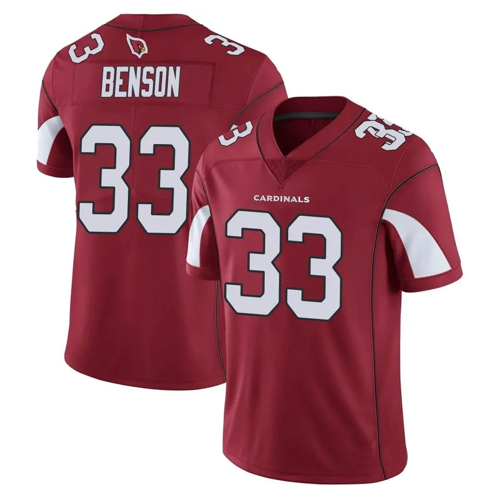 Kieara A.Cardinals #33 Trey Benson Player Cardinal Vapor Limited Home Game  Stitched Jerseys