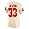 Kieara A.Cardinals #33 Trey Benson Player Cream Rivalries Collection Vapor Limited Home Game Stitched Jerseys
