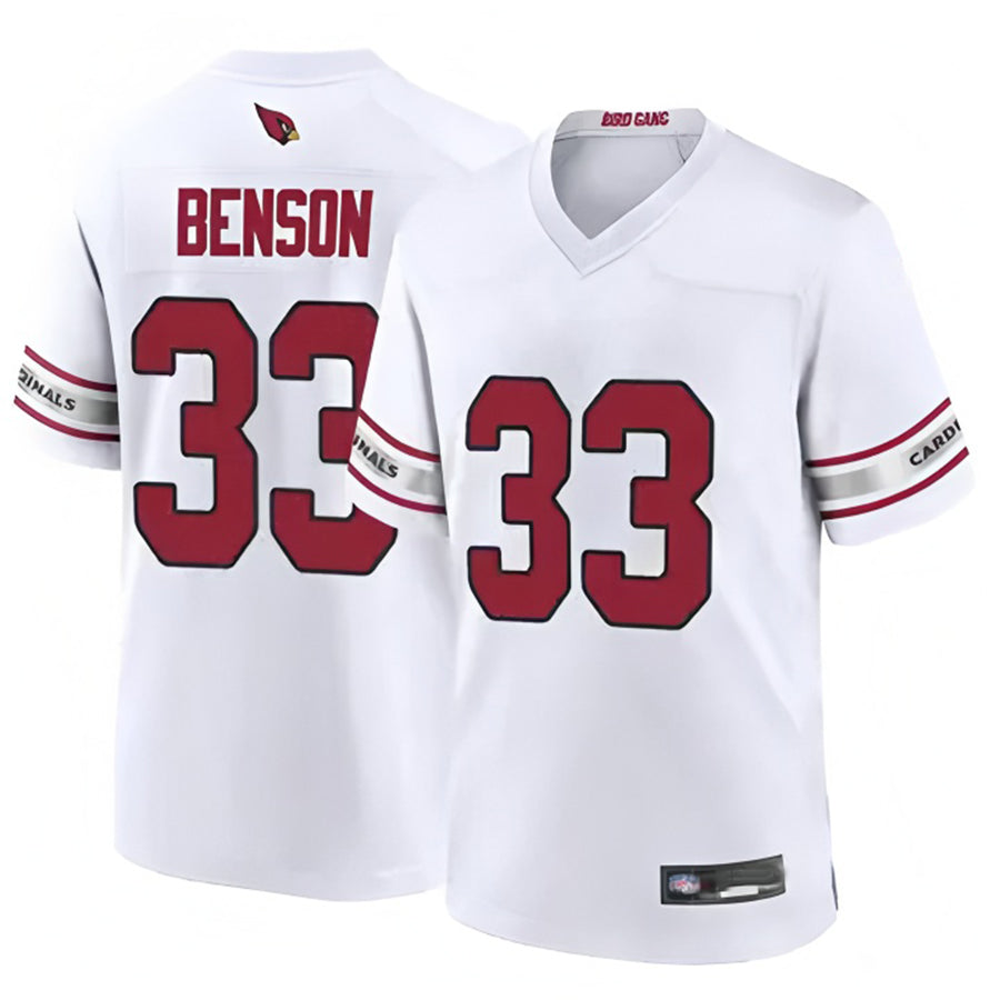 Kieara A.Cardinals #33 Trey Benson Player White Game Home Stitched Jerseys