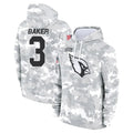 Kieara A.Cardinals #3 Budda Baker Player Arctic Camo Salute to Service Limited Hoodie Stitched Jersey