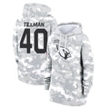Kieara A.Cardinals #40 Pat Tillman Player Arctic Camo Salute to Service Limited Hoodie Stitched Jerseys