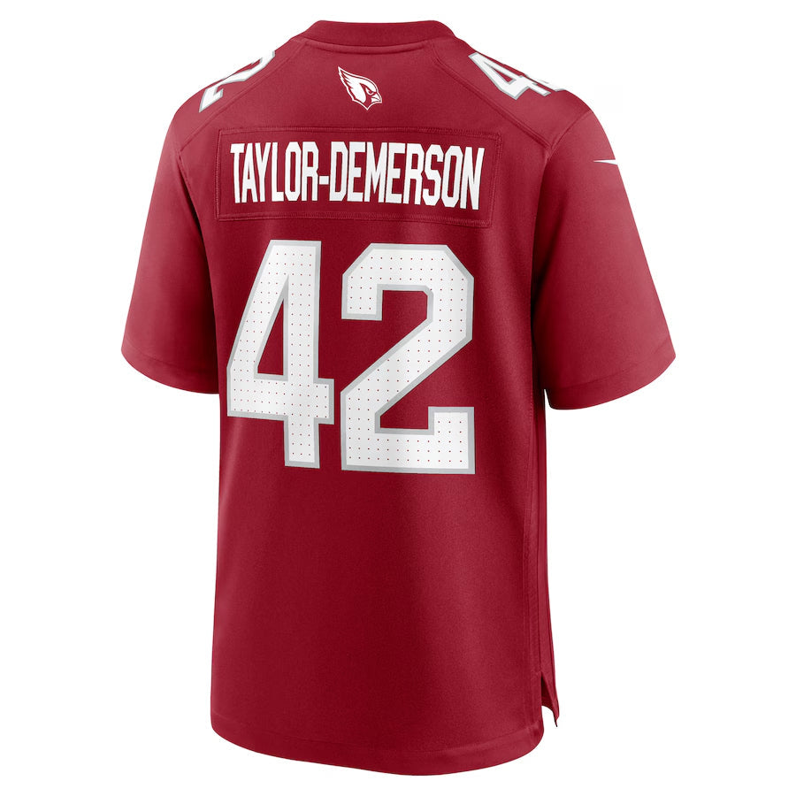Kieara A.Cardinals #42 Dadrion Taylor-Demerson Player Cardinal Home Game Stitched Jerseys