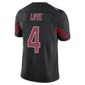 Kieara A.Cardinals #4 Jeremiyah Love Player Black Limited Elite Home Game Stitched Jerseys
