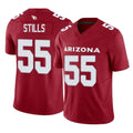 Kieara A.Cardinals #55 Dante Stills Player Cardinal Vapor F.U.S.E. Limited Home Game Stitched Jerseys