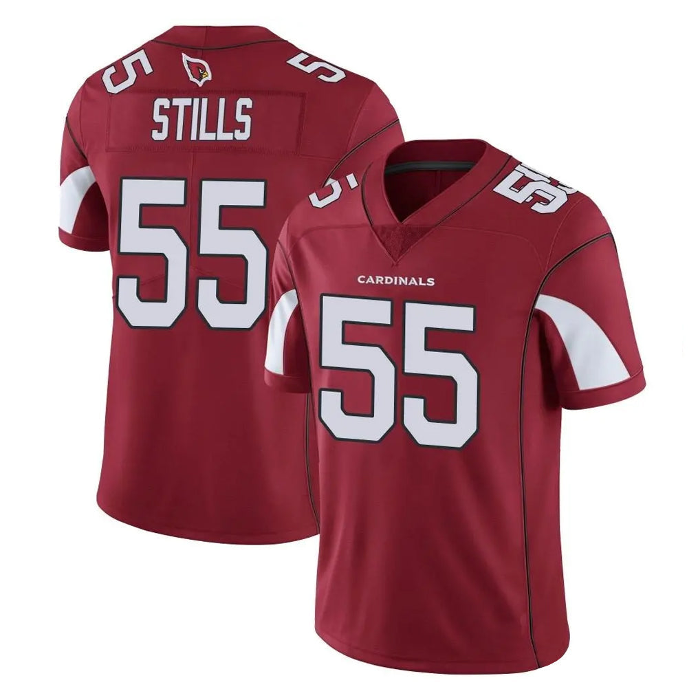 Kieara A.Cardinals #55 Dante Stills Player Cardinal Vapor Limited Home Game  Stitched Jerseys