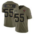 Kieara A.Cardinals #55 Dante Stills Player Olive Salute To Service Limited Home Game Stitched Jerseys